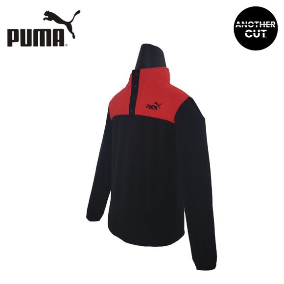 Puma Boy's Fleece Top | Red & Black - Picture 3 of 4